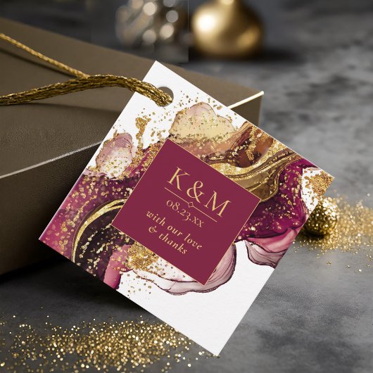 Étiquettes Cadeau Vin rouge Mariage Abstrait Sparkling ID1018