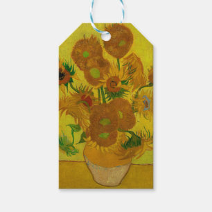 Étiquettes-cadeau Vincent Van Gogh 15 Tournesols Peinture