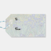 Étiquettes-cadeau Vincent Van Gogh - Irises (Dos Horizontal)