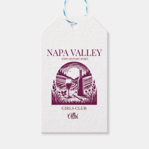 Étiquettes-cadeau vino avant voeux napa valley