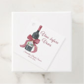 Étiquettes Cadeau Vino before vows Bridal Shower (En situation)