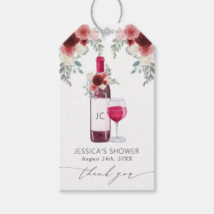 Étiquettes-cadeau Vino Before Vows Red Wine Fête des mariées Tags ca