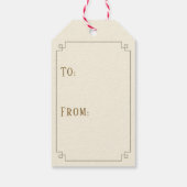 Étiquettes-cadeau Vintage (Dos)