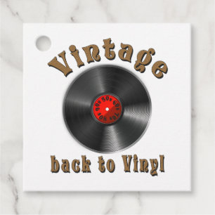 Étiquettes Cadeau Vintage - Back to Vinyl, the record is back