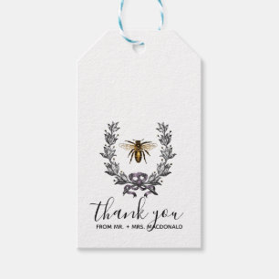 Étiquettes-cadeau vintage bee SPRING GARDEN