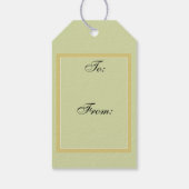 Étiquettes-cadeau Vintage Camellia Botanique (Dos)