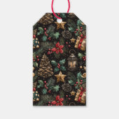 Étiquettes-cadeau Vintage Christmas Lanterns (Devant)