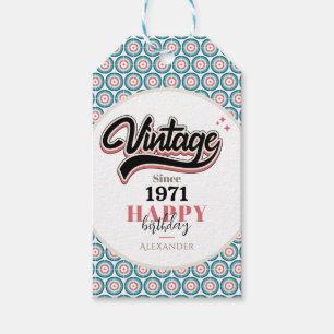 Étiquettes-cadeau Vintage depuis - 1971