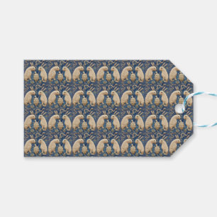 Étiquettes-cadeau Vintage Espagnol Carrelage Animal Rabat Tortue Ble