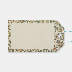 Étiquettes-cadeau Vintage Floral William Morris Fruit