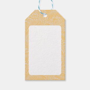 Étiquettes-cadeau Vintage Floral William Morris Willow Bough Yellow