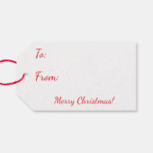 Étiquettes-cadeau Vintage Jolly Santa Hello (Dos (Horizontal))