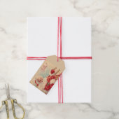 Étiquettes-cadeau Vintage Jolly Santa Hello (With Twine)