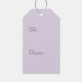 Étiquettes-cadeau Vintage Lavendel Botanical Joyeux Anniversaire (Dos)