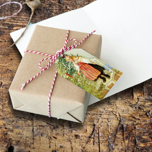 Étiquettes-cadeau Vintage Noël Carl Larsson suédois