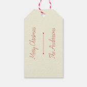 Étiquettes-cadeau Vintage Noël Carl Larsson suédois (Dos)