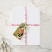 Étiquettes-cadeau Vintage Noël Carl Larsson suédois (Avec de la ficelle)