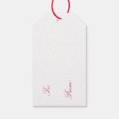 Étiquettes-cadeau Vintage Noël floral (Dos)