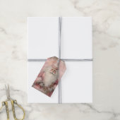 Étiquettes-cadeau Vintage Père Noël (Avec de la ficelle)