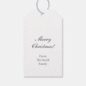 Étiquettes-cadeau Vintage Père Noël (Dos)