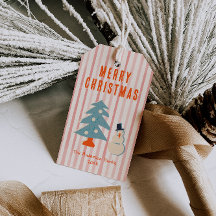 Vintage rouge Noël amusant Illustré