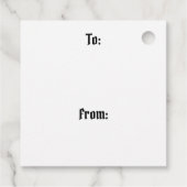 Étiquettes Cadeau Vintage Sleigh Ride Engraving (Dos)