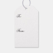 Étiquettes-cadeau Vintage Snow (Dos)