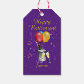 Étiquettes Cadeau violet pour la célébration de la (Devant)