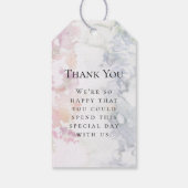 Étiquettes-cadeau Violet rose Fleur sauvage vif (Dos)