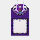 Étiquettes-cadeau Violet W3 (Dos)