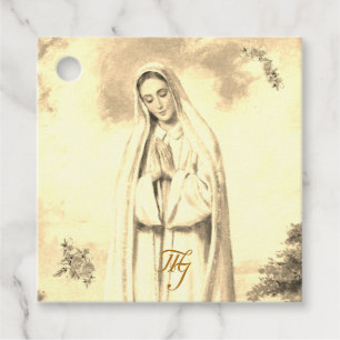 Étiquettes Cadeau Virgin Mary Wedding Favor Tags