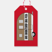 Étiquettes-cadeau "Vis, ris, camp et poisson" (Dos)