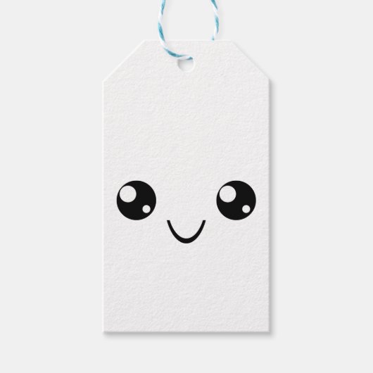 Étiquettes-cadeau Visage souriant (Devant)