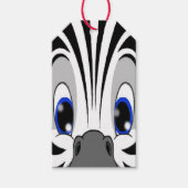 Étiquettes-cadeau Visage Zebra (Devant)