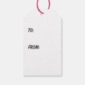 Étiquettes-cadeau Visage Zebra (Dos)