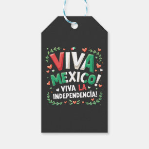 Étiquettes-cadeau Viva Mexico Viva la Independencia