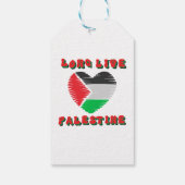 Étiquettes-cadeau Vive la Palestine (Dos)