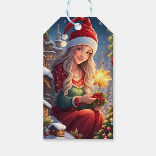 Étiquettes-cadeau Voeux de Noël (Devant)