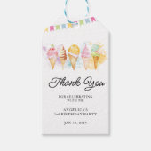 Étiquettes-cadeau Voici la glace Scoop (Devant)