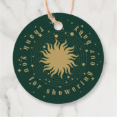 Étiquettes Cadeau Voici Le Fils | Baby shower céleste (Dos)