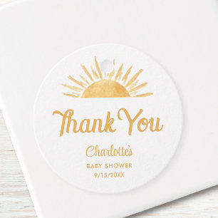 Étiquettes Cadeau Voici Le Fils Baby shower Merci