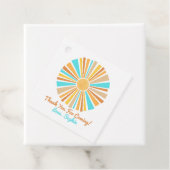 Étiquettes Cadeau Voici Le Fils, Retro Boho Arc En Ciel (En situation)