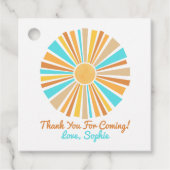 Étiquettes Cadeau Voici Le Fils, Retro Boho Arc En Ciel (Devant)