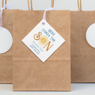 Étiquettes Cadeau Voici le Merci de Baby shower du fils