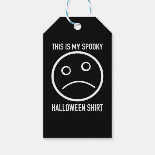 Étiquettes-cadeau Voici Ma Chemise Éffrayante Halloween - Halloween