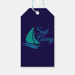 Étiquettes-cadeau Voile Nautique