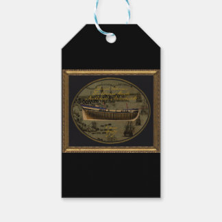 Étiquettes-cadeau Voilier colonial américain Sir Edward Hawke