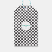 Étiquettes-cadeau Voiture de course Giraffe Anniversaire Merci (Dos)