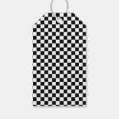 Étiquettes-cadeau Voiture de course rouge Garçon course anniversaire (Dos)