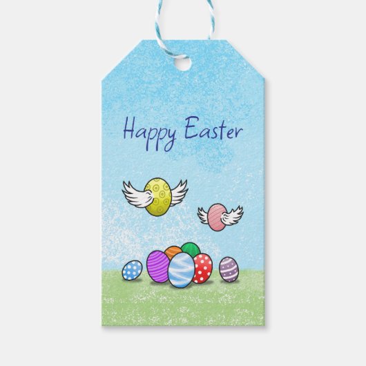 Étiquettes-cadeau Voler les oeufs de Pâques (Devant)